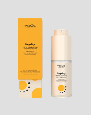 Hranjivi, osvjetljujući Heyday serum za lice s antioksidansima i trostrukim vitaminom. C 30 ml Resibo - 4