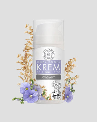 Krema od zobene kaše s lanenim i narančastim uljem za ruke i noge E-Fiore - 1