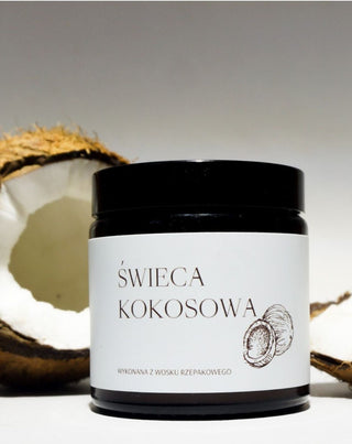 Veganska svijeća od uljane repice s pamučnim fitiljem s mirisom kokosa 120ml MGlife - 3