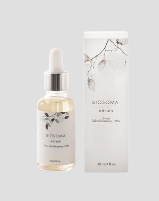 Serum za lice s laktobionskom kiselinom 10% pogodan za kožu s aknama Biosoma - 1