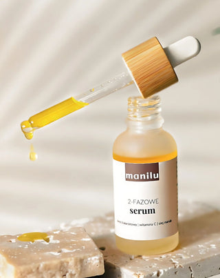 Manilu dvofazni noćni serum za suhu kožu s hijaluronskom kiselinom i vitaminom C - 2