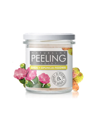 Prirodni solni piling s bodljikavom kruškom s shea maslacem i vit. E Snažno učvršćujući E-Fiore - 1