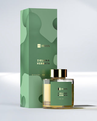 Aroma difuzor u staklenoj bočici sa štapićima od prirodnog ratana s mirisom HiSkin zelenog čaja - 1