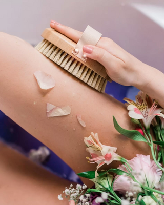 Crystallove četka od bambusa i agave za suhu masažu tijela - 2