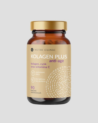Kolagen plus anti-age kapsule s kolagenom, cinkom i vitaminom C Nutri Clinic 90 kapsula - 1