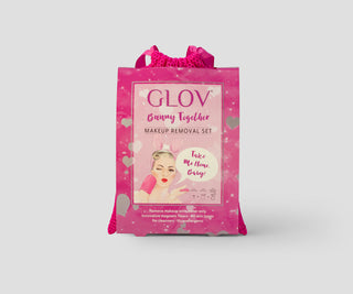 Set gumica za kosu, dvije rukavice za skidanje šminke i Glov za dnevnu njegu kože - 2