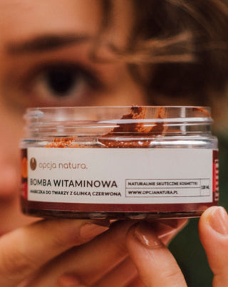 Vitaminska bomba maska za lice i tijelo s crvenom glinom, 100% prirodna Opcja Natura - 2