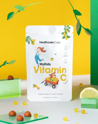 Veganski vitamin C u žele grahu za djecu MyKids Vitamin C Health Labs Care 60 kom. - 2
