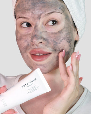 Detoksikacijski piling za lice s aktivnim bambusovim ugljenom i Nutridome bijelom glinom - 2