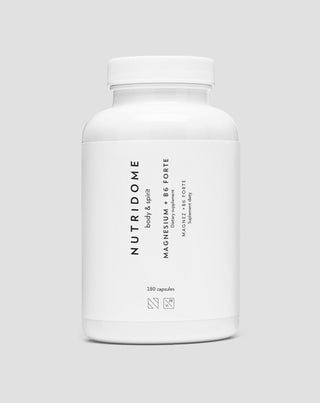 Magnezij + B6 Forte magnezijev citrat za grčeve u nogama i listovima, umor i stres Nutridome 180 kapsula - 1