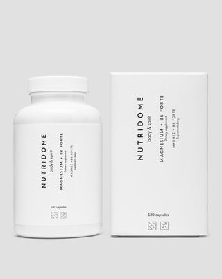 Magnezij + B6 Forte magnezijev citrat za grčeve u nogama i listovima, umor i stres Nutridome 180 kapsula - 2