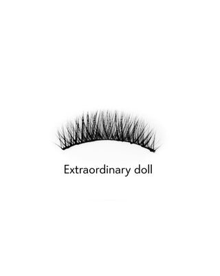 Umjetne trepavice na 2D traci za višekratnu upotrebu, prirodni učinak Extraordinary Doll Bamm!Lashes - 2