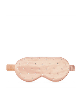 Svileni povez za spavanje ukrašen kristalima - rose gold Crystallove - 2