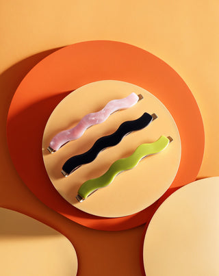 Set ukosnica za kosu zelena, crna, ružičasta Twisty 3 kom - 3