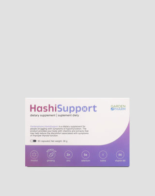 Dodatak prehrani koji podržava hipotireozu i Hashimoto HashiSupport Gardenpharm 60 kapsula - 1