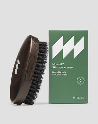 Četkica za bradu od bukovog drveta s prirodnim čekinjama od vepra Monolit - 3