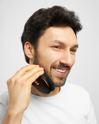 Četkica za bradu od bukovog drveta s prirodnim čekinjama od vepra Monolit - 3