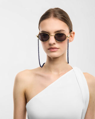 Pozlaćeni lanac za naočale s lapis lazulijem Mys_3 - 3