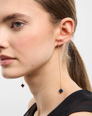 Pozlaćeni set naušnica od nehrđajućeg čelika Lapis Lazuli Mys_1 - 2