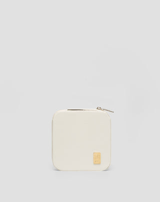 Mala kutija za nakit s odjeljcima, valjcima i kukama, krem Mys