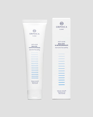 Piling za lice za kožu sklonu aknama s niacinamidom, pantenolom, BHA i mikrogranulama Anti-Acne Orphica - 4
