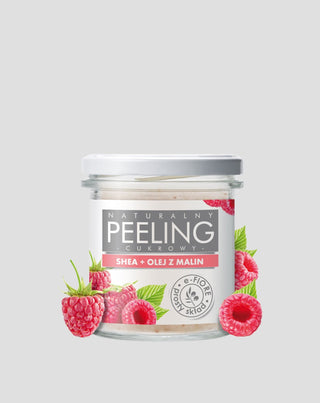Prirodni piling šećera od maline sa shea maslacem za kožu bez sjaja E-Fiore - 1