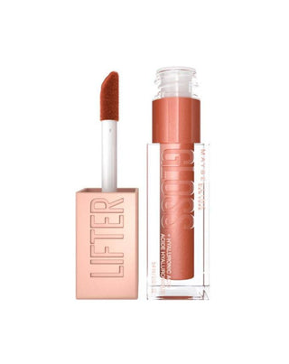 Sjaj za usne s hijaluronskom kiselinom i vitaminom E Lifter Gloss 017 Copper Maybelline - 3
