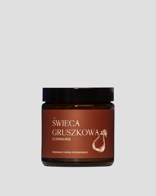 Svijeća od voska od uljane repice s mirisom prirodne kruške s čokoladom Mglife