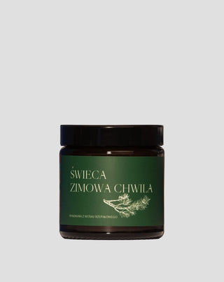 Veganska svijeća od uljane repice Winter Moment s mirisom bora, cedra i jantara 120ml MGlife