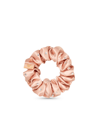 Svilena gumica za kosu s kristalima - rose gold Crystallove - 3