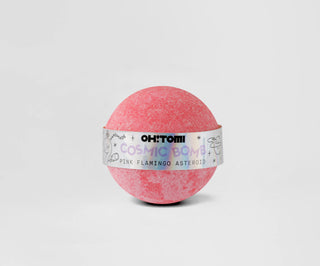 Pjenušava bombica za kupanje s hranjivim uljima Pink Flamingo Asteroid Oh!Tomi