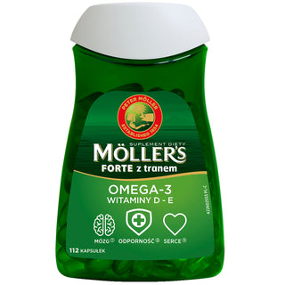 Dodatak prehrani s Omega-3 kiselinama i vitaminima D - E Forte Moller's 112 kapsula - 1