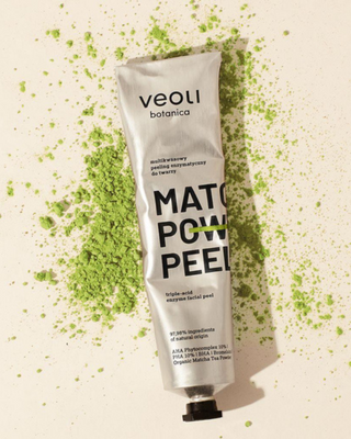 Enzimski piling s AHA 10%, PHA 10%, BHA Matcha power piling Veoli Botanica - 2