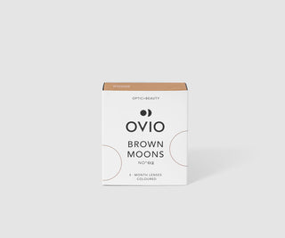 Smeđe kontaktne leće u boji lješnjaka mjesečne zero brown moons br. 2 Ovio - 1