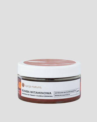 Maska bomba vitaminizirana za lice i tijelo s crvenom glinom 100% prirodna Opcja Natura - 1