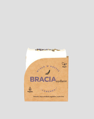  Umirujuće i hidratantno sapun u komadu s lavandom, rižinim uljem i shea maslacem Bracia Mydlarze - 1