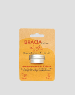 Voćni sorbet za suhe i ispucale usne trešnja mango i mandarina Bracia Mydlarze_5 - 5