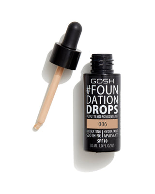 Hidratantna i umirujuća podloga s vitaminom E i spf 10 boja 006 tawny foundationdrops Gosh - 2