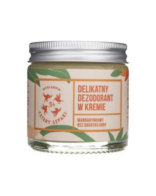 Nježni dezodorans u kremi od mandarina, bez dodane sode Mydlarnia Cztery Szpaki - 1