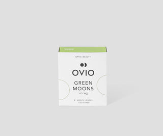 Zelene kontaktne leće sa srebrnim prugama green moons br. 3 Ovio - 1