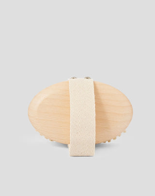 Četka za suhu masažu tijela od prirodnog drva i vlakana agave br. 1 Hhuumm - 3