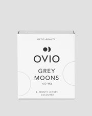 Sive platinaste kontaktne leće, mjesečne grey moons br.2 Ovio