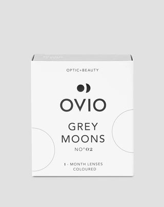 Sive platinaste kontaktne leće, mjesečne grey moons br.2 Ovio - 1