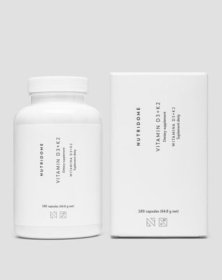 Vitamini D3+K2 s inulinom za podršku koštanom sustavu i imunitet Nutridome 180 kom.