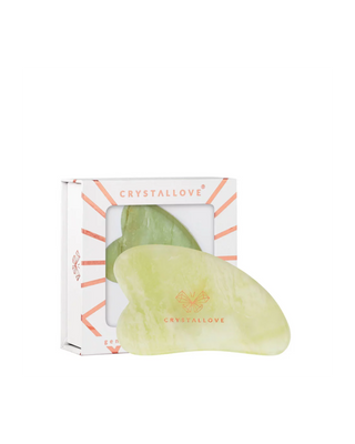 Gua sha ploča za masažu lica od kamena mladosti Crystallove Jade - 1