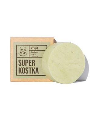 Veganska super kocka za čišćenje tijela, lica i kose sa sapunom od shea maslaca četiri čvorka - 1