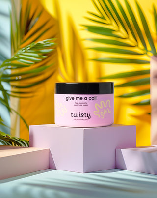 Maska za visoko poroznu kovrčavu kosu sa shea maslacem i uljem konoplje Twisty - 4
