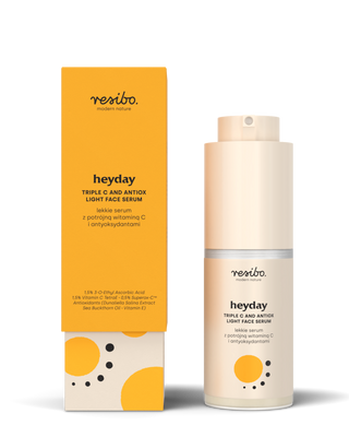 Hranjivi, osvjetljujući Heyday serum za lice s antioksidansima i trostrukim vitaminom. C 30 ml Resibo - 1