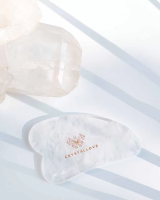 Gua sha ploča za masažu lica od gorskog kristala s Crystallove svojstvima čišćenja - 2