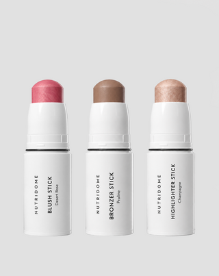Set za make-up i konturiranje lica: bronzer, rumenilo i highlighter u stiku Nutridome - 1